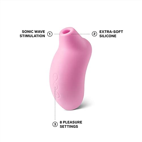 LELO SONA Sonic Massager, Waterproof Suction Toy for Woman, Rechargeable Clitoral Stimulator, Discreet Vibrator, Woman Sex Toy, Pink