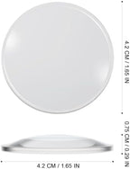 Magnifying Lens Optical - 20 pcs 42mm Double Convex Lenses 68mm Focal Lengths 1.65in Diameter, 0.3in Height Biconvex Optical Plastic Lens for Physics Jewelry Watch Repair Crafts