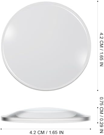 Magnifying Lens Optical - 20 pcs 42mm Double Convex Lenses 68mm Focal Lengths 1.65in Diameter, 0.3in Height Biconvex Optical Plastic Lens for Physics Jewelry Watch Repair Crafts