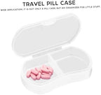 12pcs Portable Travel Case Plastic Organizer for Medication and Items Convenient White Container for Home and Travel Use