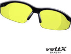 voltX 'Constructor' SAFETY READERS Full Lens Reading Safety Glasses (+2.0 Dioptre, Yellow) ANSI Z87.1+ & CE EN166F, Wraparound Style - Includes Safety Cord with headstop - UV400 anti fog coated lens