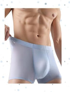 Men's Ice Silk Sexy Seamless Boxer Briefs Shorts Underwear,Underwear Comfortable Ultra-thin Breathable Male Underpants