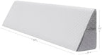 Wedge Pillow Headboard Queen - Ergonomic Support for Sleeping, Post-Surgery, Acid Reflux Relief, and More - CertiPUR-US Certified Memory Foam & Removable Cover, Wedge for Headboard Gap, Queen