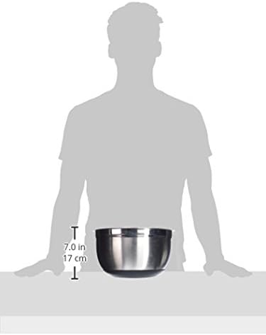 Winco 8 Quart Heavy-Duty Stainless Steel Mixing Bowl with Non-Slip Base