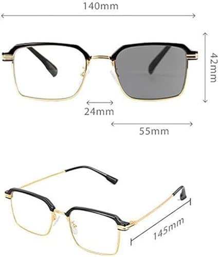 Smart Zoom Reading Glasses Distance&near Progressive Multi-focus, Auto Focus Glasses Self Adjusting for Men Women