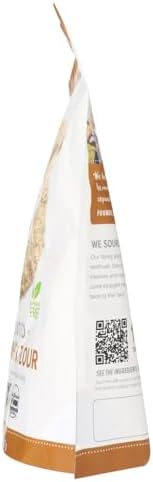 One Degree Organic Foods Sprouted Whole Wheat Flour 5lb – Organic, Non-GMO, Vegan, Plant-Based Baking Flour – Ideal for Bread, Muffins & More + LuxProdX Sticker