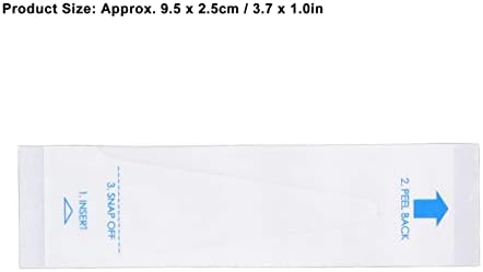 Hilitand 50PCS Disposable Thermometer Probe Cover Set, PE Film Paper 9.5x2.5cm, Accurate for Digital Thermometer, #411, Hilitand3emc6wi8v4