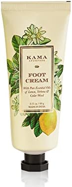 Kama Ayurveda Foot Cream with Pure Essential Oils of Lemon, Verbena and Cedar Wood, 60g