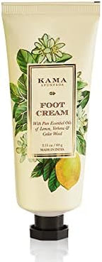 Kama Ayurveda Foot Cream with Pure Essential Oils of Lemon, Verbena and Cedar Wood, 60g