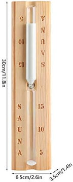 Sauna Timer, 15 Minute Sand Timer, Hour Glass for Sauna Spa Room