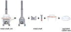 Electric Toothbrush Metal Shaft/Link Rod Parts/Vibrating Tip with Sensor Wire Compatible with Philips HX9900, HX6800, HX7500, HX751v, HX9690 Series L