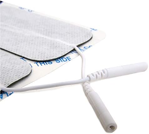 reserv 2" x 4" Rectangle Premium Re-Usable Self Adhesive Electrode Pads for TENS/EMS Unit, Fabric Backed Pads with Premium Gel (Latex Free)(16 Electrodes)