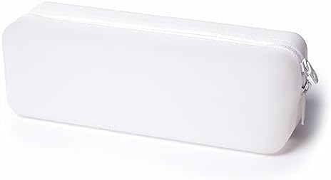 Disposable Daily Contact-Lens Case Organizer,Travel-Friendly, Premium Quality, Water-Resistant Silicone Case with Clearly Labeled R & L, Storage up to 30 lenses (White)