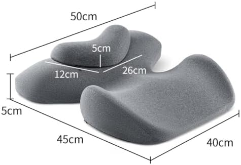 harayaa Memory Foam Massage Neck Pillow Breathable Resuable Multipurpose Beauty Salon Support Pillow for Sleeping Bedroom Salon Women, Gray
