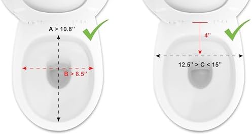 PEPE Mobility Raised Toilet Seat with Lid for Elderly 4" High, Fits Round and Elongated up to 15" Wide, Commode Seat with Sturdy Brackets, Medical Aid