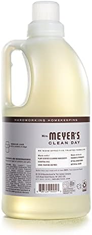 MRS. MEYER'S CLEAN DAY Liquid Laundry Detergent, Infused with Essential Oils, Lavender, 64 oz (64 Loads)