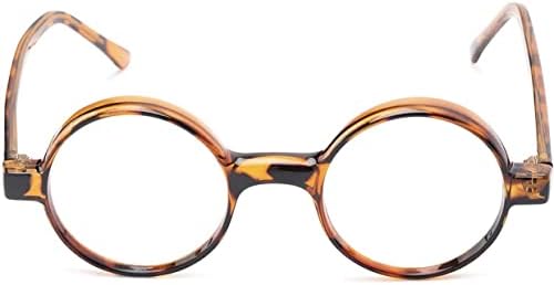 The Wizard, Nerd Style Round Reading Glasses, Totally Round Readers, Black and Brown Tortoise