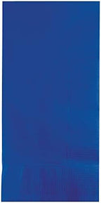 Creative Converting 100-Count 2-ply paper dinner napkins in cobalt blue