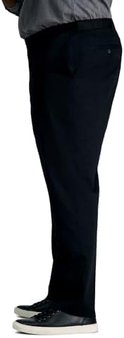 Haggar Men's Premium No Iron Khaki Classic Fit Flat Front Casual Pant (Regular and Big & Tall Sizes)