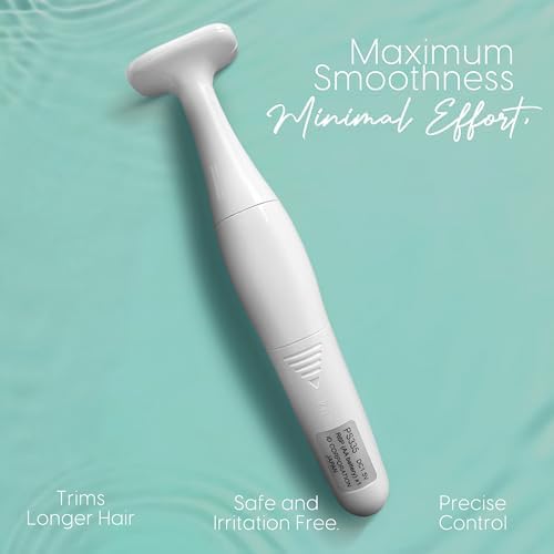 Cleancut T-Shape Personal Shaver for Men and Women, Pubic Hair Trimmer for Intimate Areas, Cordless, Designed for Full Body Grooming – Made in Japan