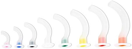 LINE2design Guedel Oral Airway Kit - Multi-Color Disposable Tube for First Aid Nasal Airway Kit - EMT Supplies Trauma Airways Latex-Free Color Coded.