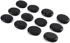 12Pcs Small Hot Massage Stones Set Natural Lava Basalt Heated Warmer Stone for Spa Massage Black 1.18 x 1.57 in(3x4cm)
