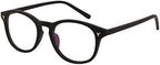+3.00 Reading Glasses D shape Bifocals with line Matt Black Spectacles