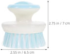 Zerodeko 2pcs Kitchen Dishwashing Brush with Handle, Mini Pot and Pan Scrub Brush, Plastic Bristles for Oil and Stain Removal, Household Cleaning Tool for Sink and Cookware