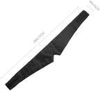 KOMBIUDA Black Double-Layer Satin Eye Mask with Cotton Interlayer, Light Blocking Sleeping Eye Shade for Travel and Night Use, Adjustable Hook and Loop Strap, Breathable Sleep Cover for Men
