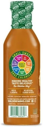 Walden Farms Caramel Syrup – Perfect for Coffee, Desserts, Ice Cream – Zero Calorie, Sugar-Free, Low Carb, Keto-Friendly, Gluten-Free, Vegan – 12 oz Bottle