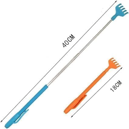 1Pc Random Color Portable Extendable Telescopic Plastic Back Scratchers Back Itching Scalp Scratchers,for Massagers Men and Women Massage Tools and Equipment Wellness and Relaxation