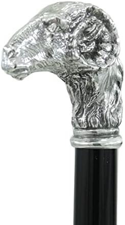 Italian Handmade Walking Stick – CAVAGNINI Personalized Solid Wood Cane – Elegant Gift for Men, Women, or Wedding – Premium Pewter Handle – Made in Italy