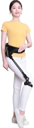 Hands-Free Knee Crutch - Lightweight Bionic Walking Assistant for Non-Weight Bearing Injuries, Pain-Free Cane Alternative for Below The Knee Support, Medium Left Leg