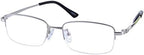 Half Rim Reading Glasses Silver Colour Frame Readers Mens Womens Spectacles Eyewear