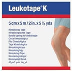Leukotape K Kinesiology Tape – Water-Repellent, Skin-Friendly, Stays in Place for up to 9 Days - 2 in x 5.5 yds, Tan, 1 Roll