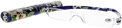 Women Multi-Colors Rimless Slim Same Tube Case Reading Glasses