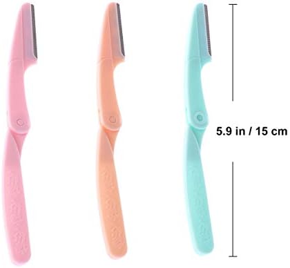 FRCOLOR 6pcs Eyebrow Razor Shaper Cheek Facial Hair Removers Trimmer for Women Ladies