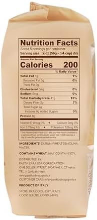 Pastificio Bragagnolo, Penne Rigate 849 Bronze-Drawn, 100% Italian Pasta, Made with Durum Wheat Semolina Flour, Non GMO ( 1 Pound Bag) - Consistently al Dente.