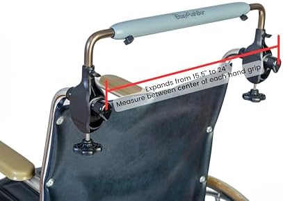 Greenmont'sEasyPushbar (TM) Ergonomic Handlebar Allows Caregiver to Stand Straighter with Less Stress and Strain on Hands, arms and Back.