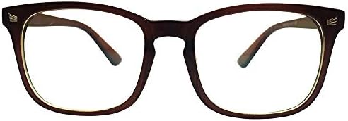 Oversize Reading Glasses Everyday Use Mens Womens +1.00 Brown Frame Readers Eyewear