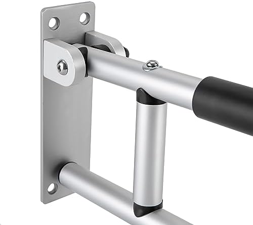 23.6Inch Foldable Handrail Grab Bars, Wall Mounted Toilet Safety Support 90 Degree Rotation for Handicap Elderly Seniors Disabled, Shower Bathroom Accessories