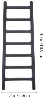 jojofuny Creative Ladder Shape Birthday Cake Toppers Sponge Insert Cards 4.3X1.7 Inch Mini Cake Decorations for Party Desserts and Cupcakes
