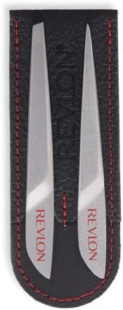 Revlon Salon Pro Mini Tweezer Set, Slanted and Pointed Tip Tweezer, Made with Corrosion Resistant Stainless Steel
