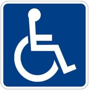 Handicap Parking Disabled sticker decal 4" x 4"