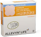 ALLEVYN Life Foam Dressing with Adhesive Border 66801070 8.25X8.25 Inch, Pack of 10