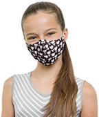 Bloch unisex-child Children's Soft Stretch Reusable Face Mask With Lanyard and Moldable Nose Pad (Pack of 3 Assorted Prints)