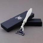Hand Assembled Ivory 3 Edge Stunning Shaving Razor