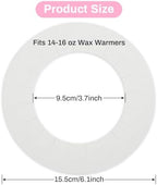 Wax Collars for Wax Pot - 50PCS Disposable Coated Paper Protective Clean Collar for 14oz Wax Warmer Melting Pot for Hair Removal Women Wax Bath Accessories Esthetician Professional Supplies