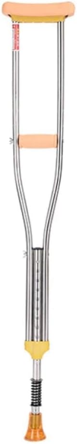 Crutches for Adults Underarm Crutch Stainless Steel Armpit Double Crutch Retractable Lightweight Elderly Handicapped Great for Travel or Work
