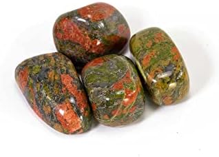 Pachamama Essentials Unakite Tumbled - Healing Stone - Crystal Healing Rock 20-25mm (5)